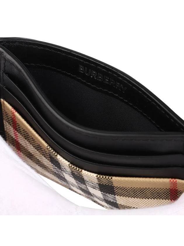 Burberry Vintage Check Money Clip Card Wallet Archive Beige