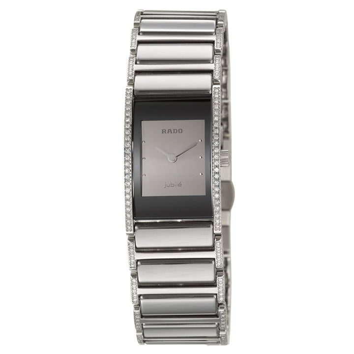 title:Rado Women's R20733122 Integral 19.2mm Quartz Watch;color:Silver