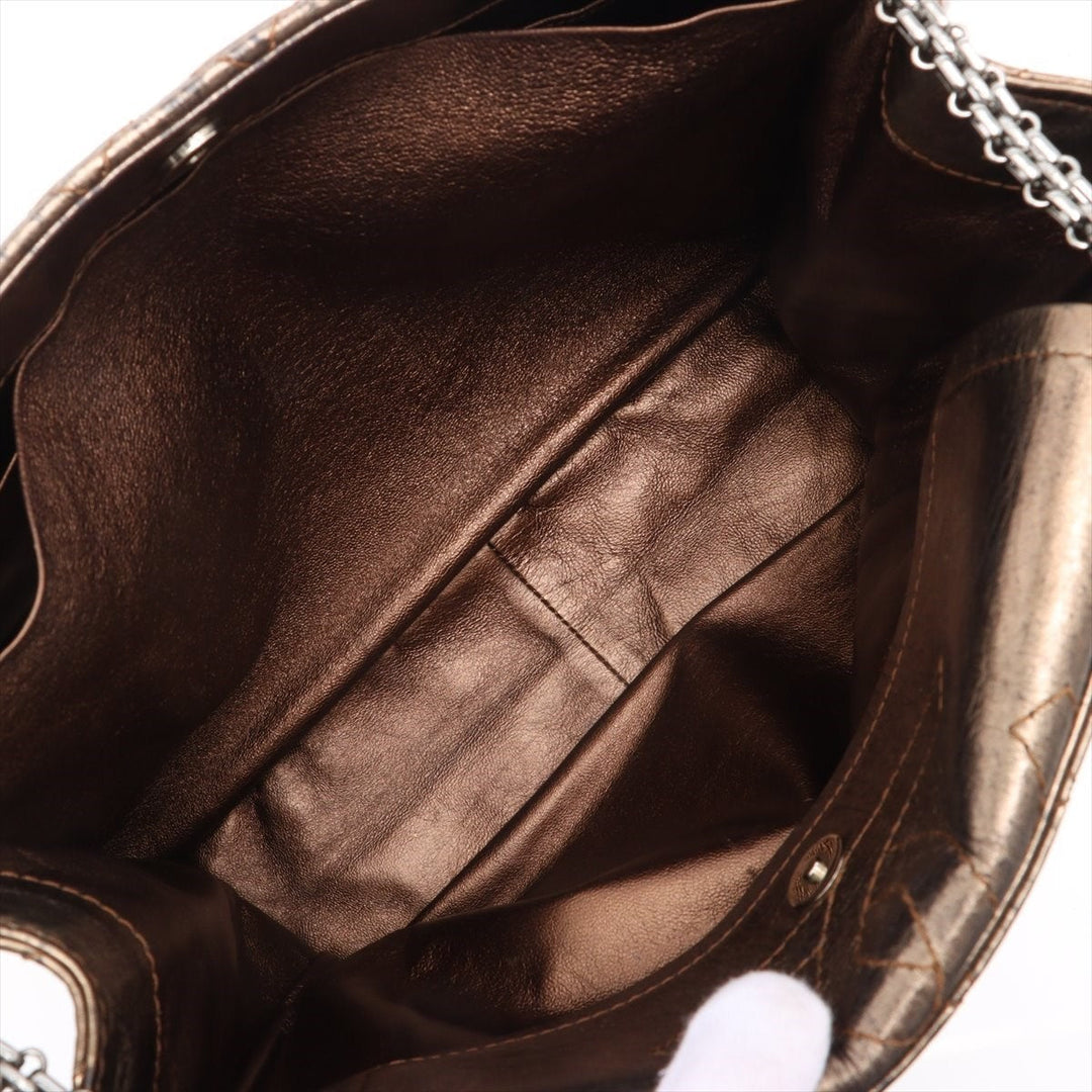 Top Quality Chanel Matrasse Leather Chain Shoulder Bag 2.55 Gold Silver Gold