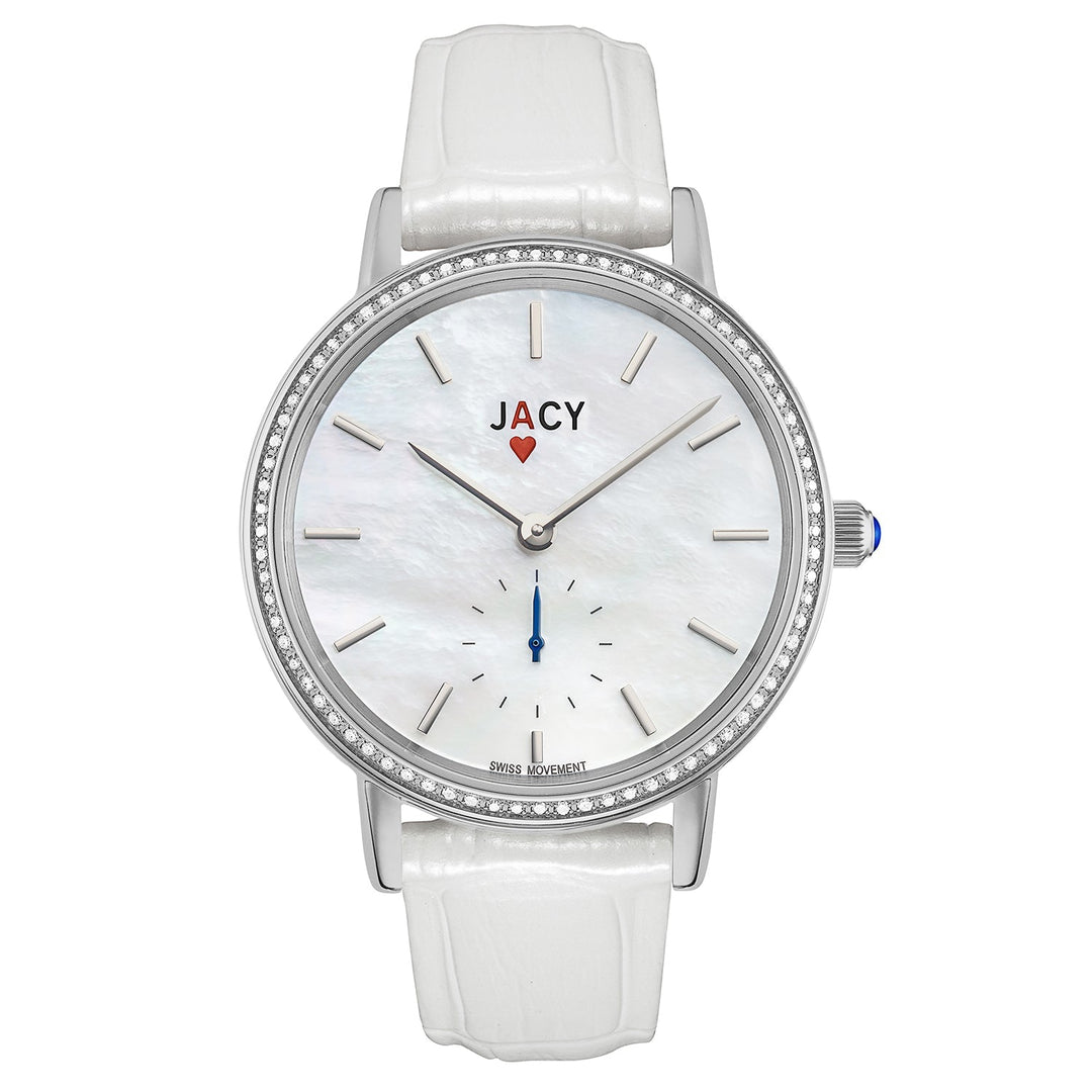 title:Jacy Women's JW-1000-1600S Ace 35mm Quartz Watch;color:White