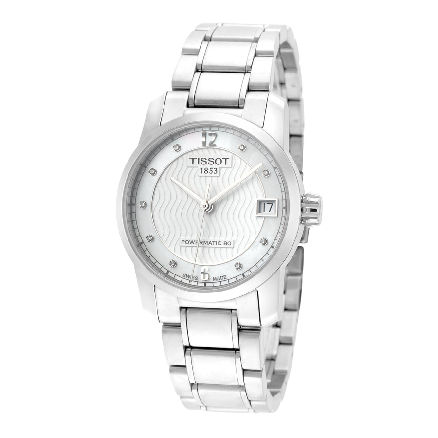 title:Tissot Women's T0872074411600 T-Classic 32mm Automatic Watch;color:Grey