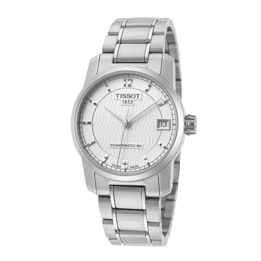 title:Tissot Women's T0872074403700 T-Classic 32mm Automatic Watch;color:Gray