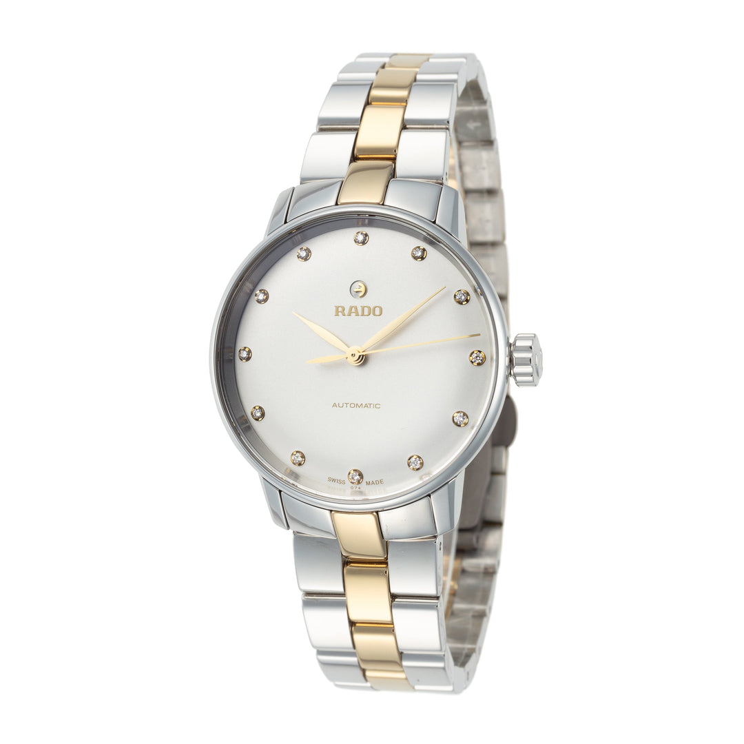title:Rado Women's R22862732 Coupole Classic 32mm Automatic Watch;color:Silver