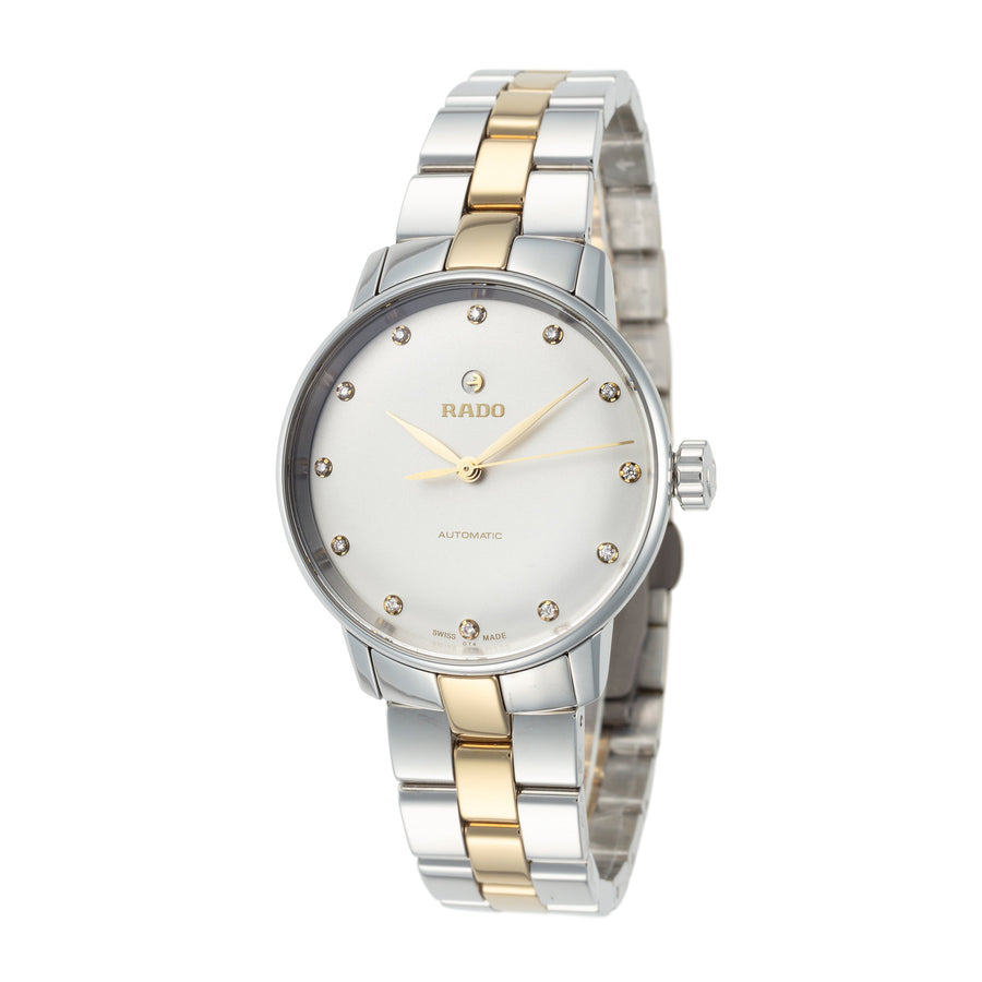 title:Rado Women's R22862732 Coupole Classic 32mm Automatic Watch;color:Silver