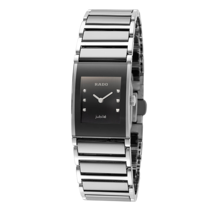 title:Rado Women's R20786752 Integral 19mm Quartz Watch;color:Black