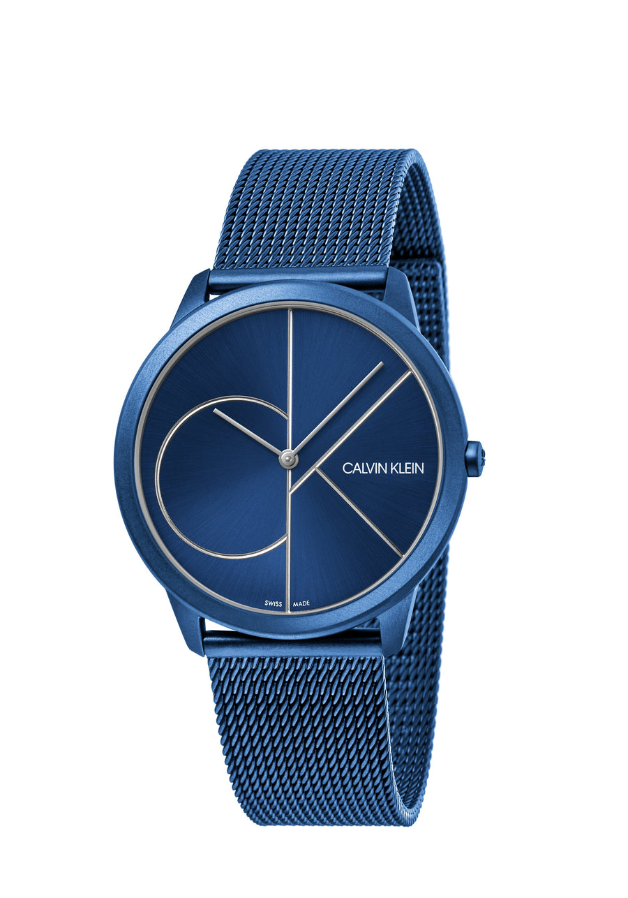 title:Calvin Klein Men's K3M51T5N Minimal 40mm Quartz Watch;color:Silver