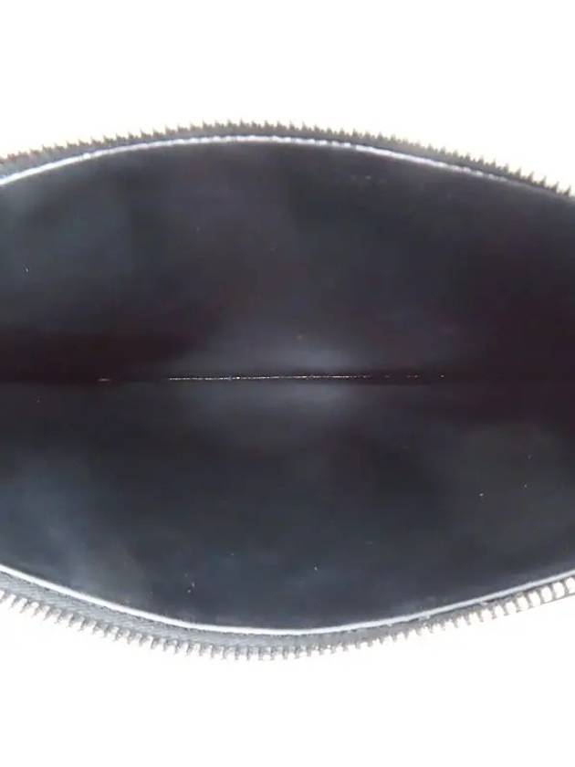 Bottega veneta 592648 Black Color Intrecciato Pouch Clutch Wrist Strap