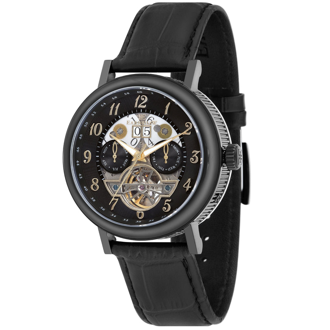 title:Thomas Earnshaw Men's ES-8083-04 Beaufort 43mm Automatic Watch;color:Black