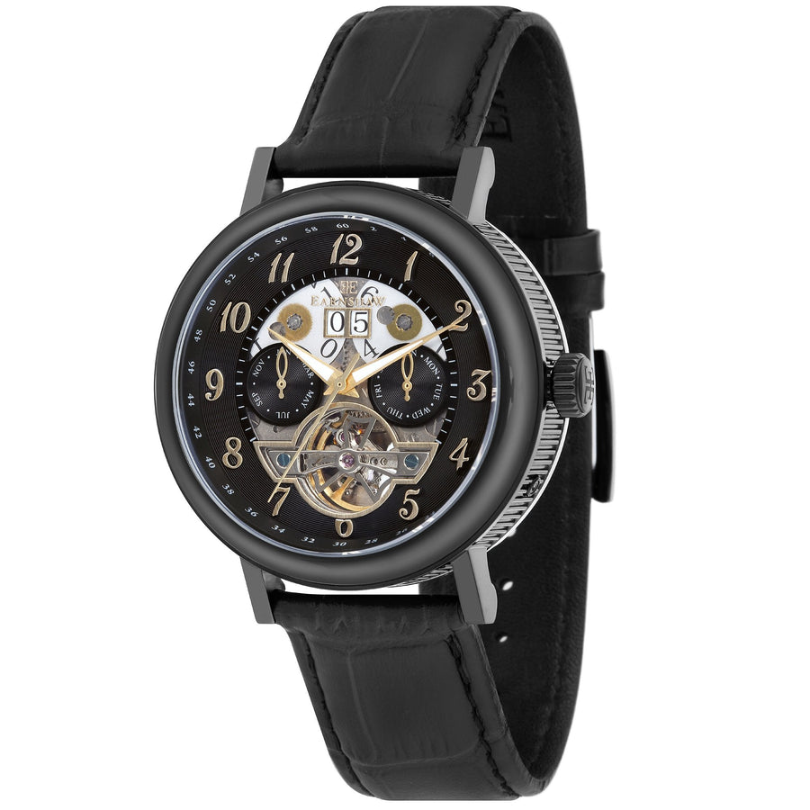 title:Thomas Earnshaw Men's ES-8083-04 Beaufort 43mm Automatic Watch;color:Black