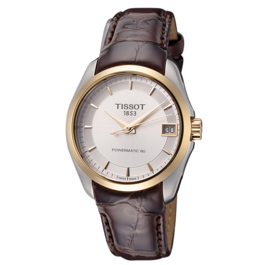 title:Tissot Women's T0352072603100 T-Classic 32mm Automatic Watch;color:Brown