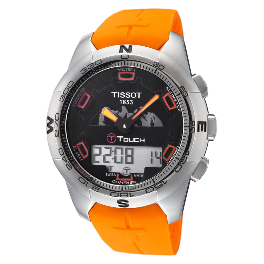 title:Tissot Men's T0474204705111 T-Touch 43.3mm QuartzWatch;color:Orange