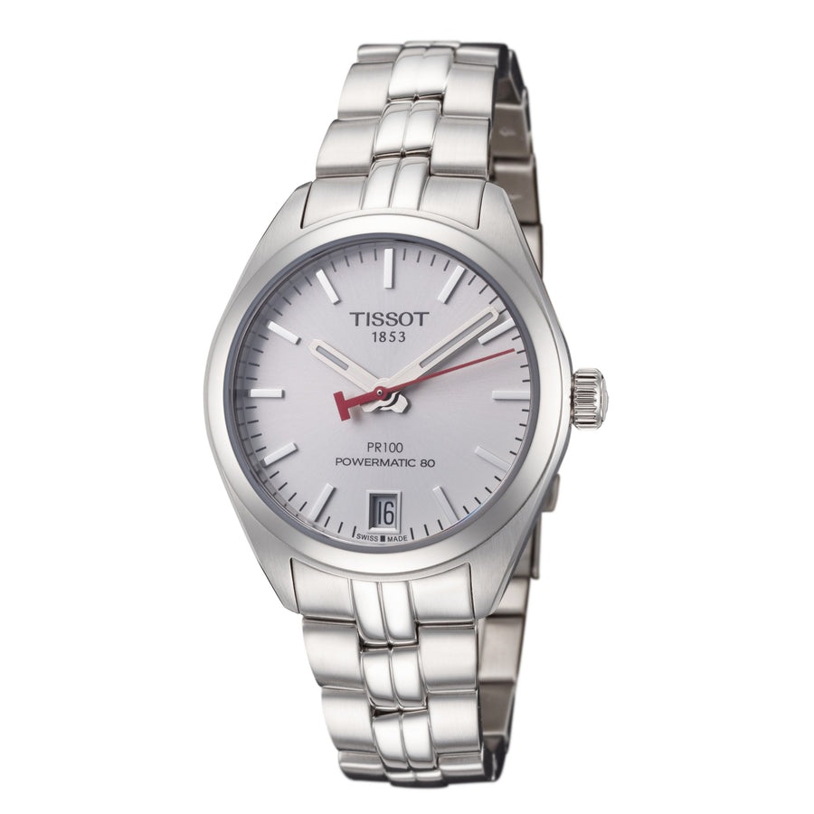 title:Tissot Women's T1012071101100 T-Classic 33mm Automatic Watch;color:White