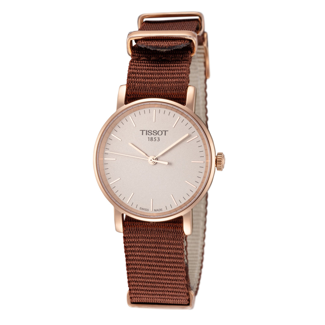 title:Tissot Women's T1092103703100 T-Classic 30mm Quartz Watch;color:Brown