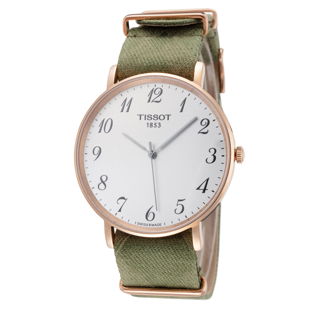 title:Tissot Men's T1096103803200 T-Classic 42mm Quartz Watch;color:Green