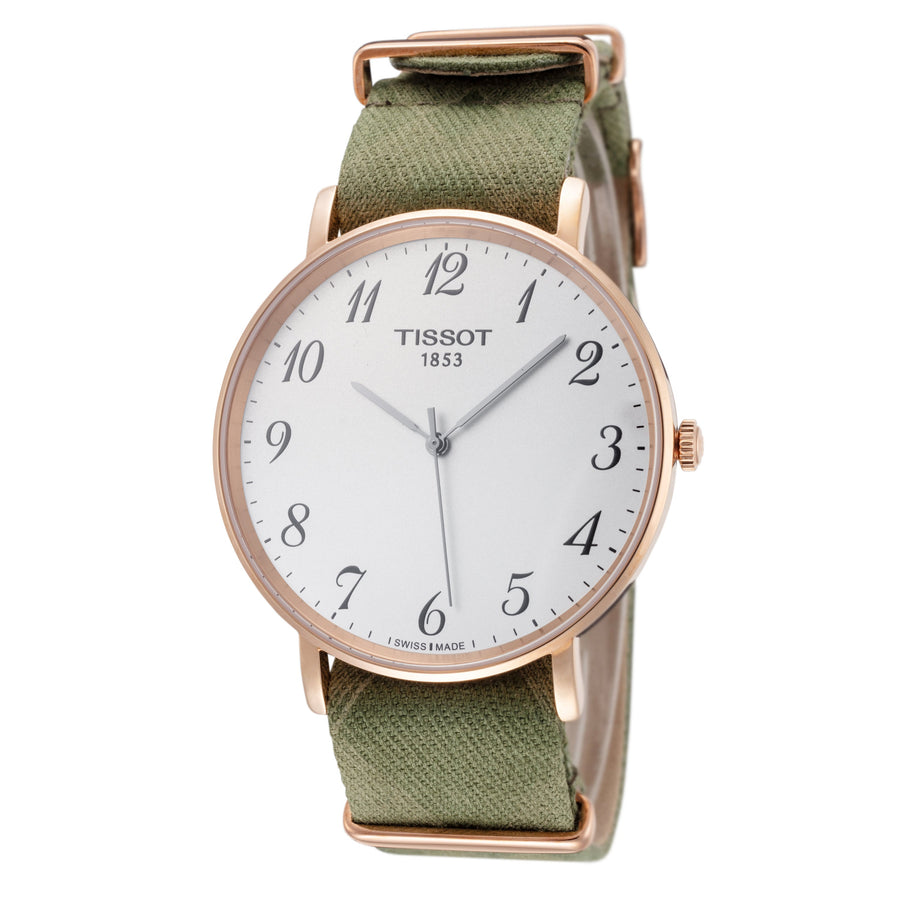 title:Tissot Men's T1096103803200 T-Classic 42mm Quartz Watch;color:Green