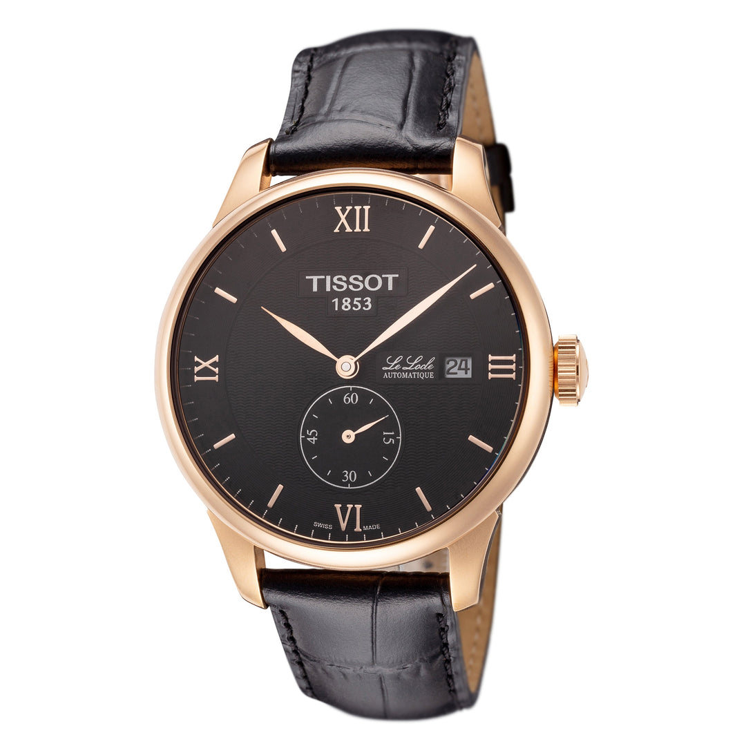 title:Tissot Men's T0064283605801 T-Classic 39.3mm Automatic Watch;color:Black Dial Black Band