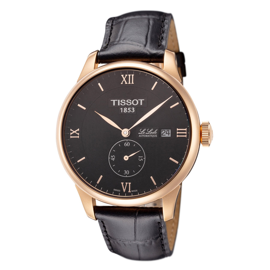 title:Tissot Men's T0064283605801 T-Classic 39.3mm Automatic Watch;color:Black Dial Black Band