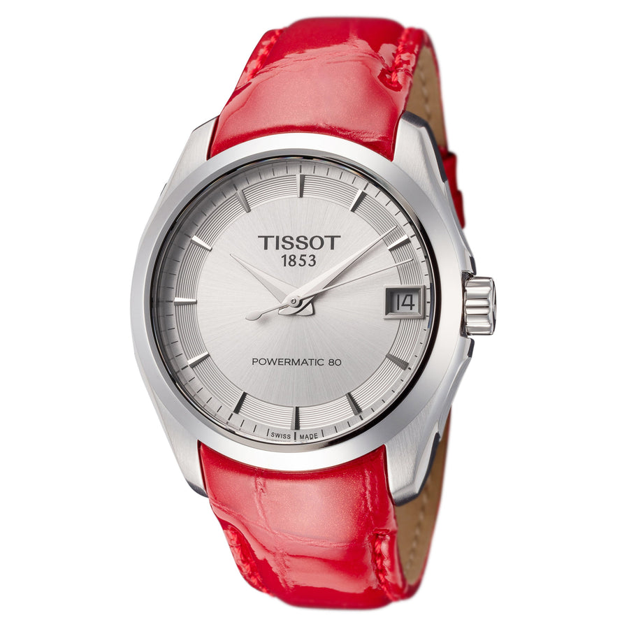 title:Tissot Women's T0352071603101 T-Classic 32mm Automatic Watch;color:Red
