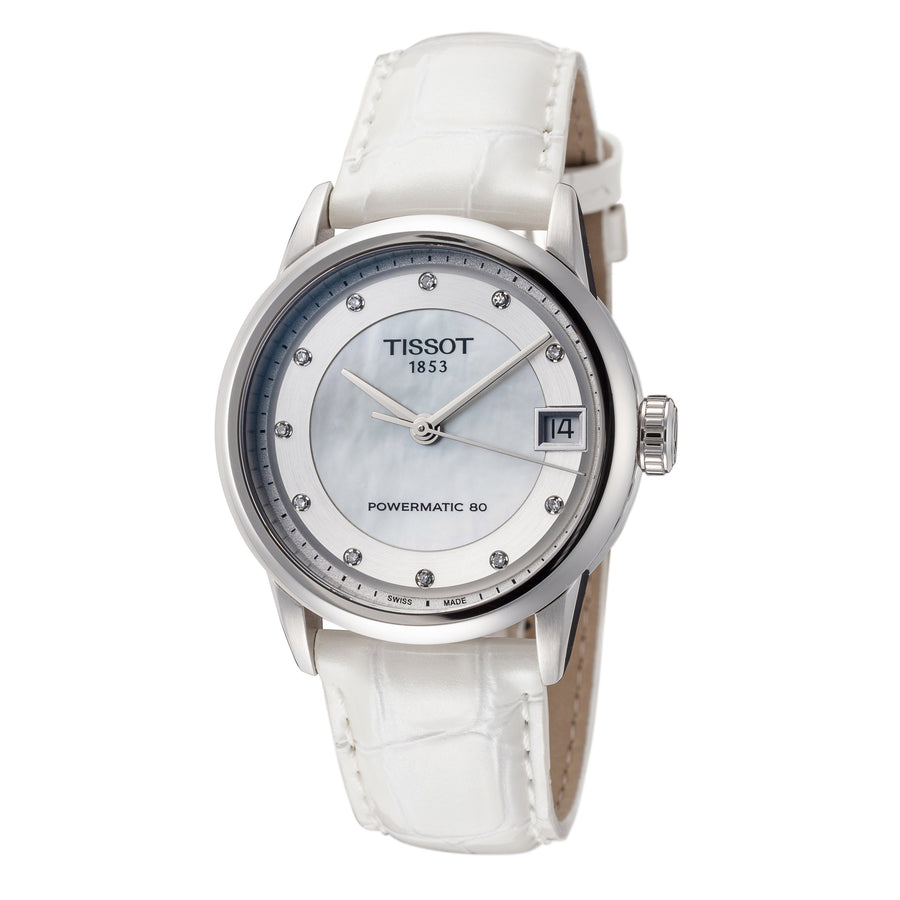 title:Tissot Women's T0862071611600 Luxury 33mm AutomaticWatch;color:White
