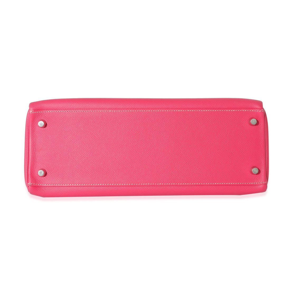 Hermes Kelly 32 Rose Tyrien Rubis Epsom Candy Retourne