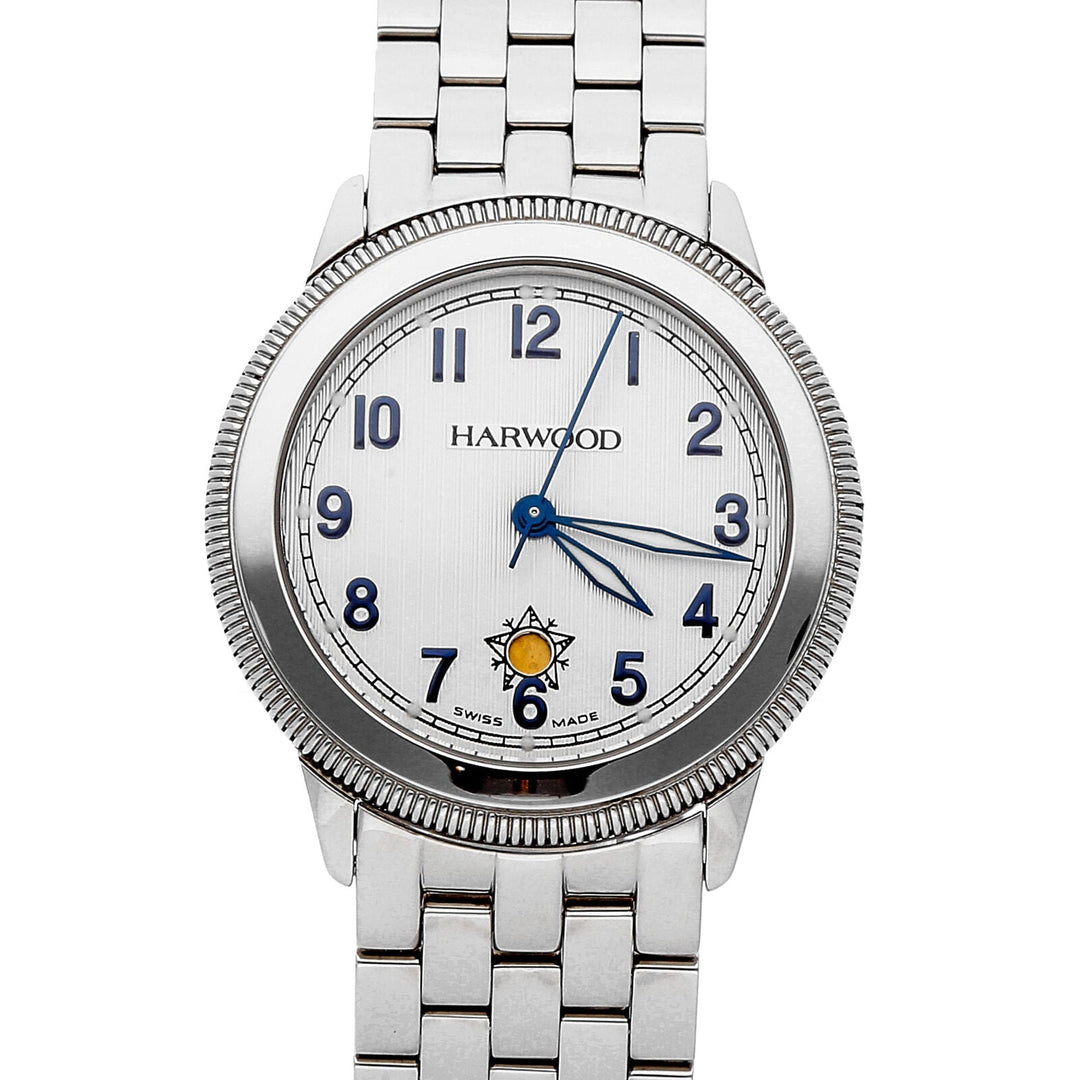 title:Harwood Men's 500-10-15-M Classic 35mm Automatic Watch;color:Silver