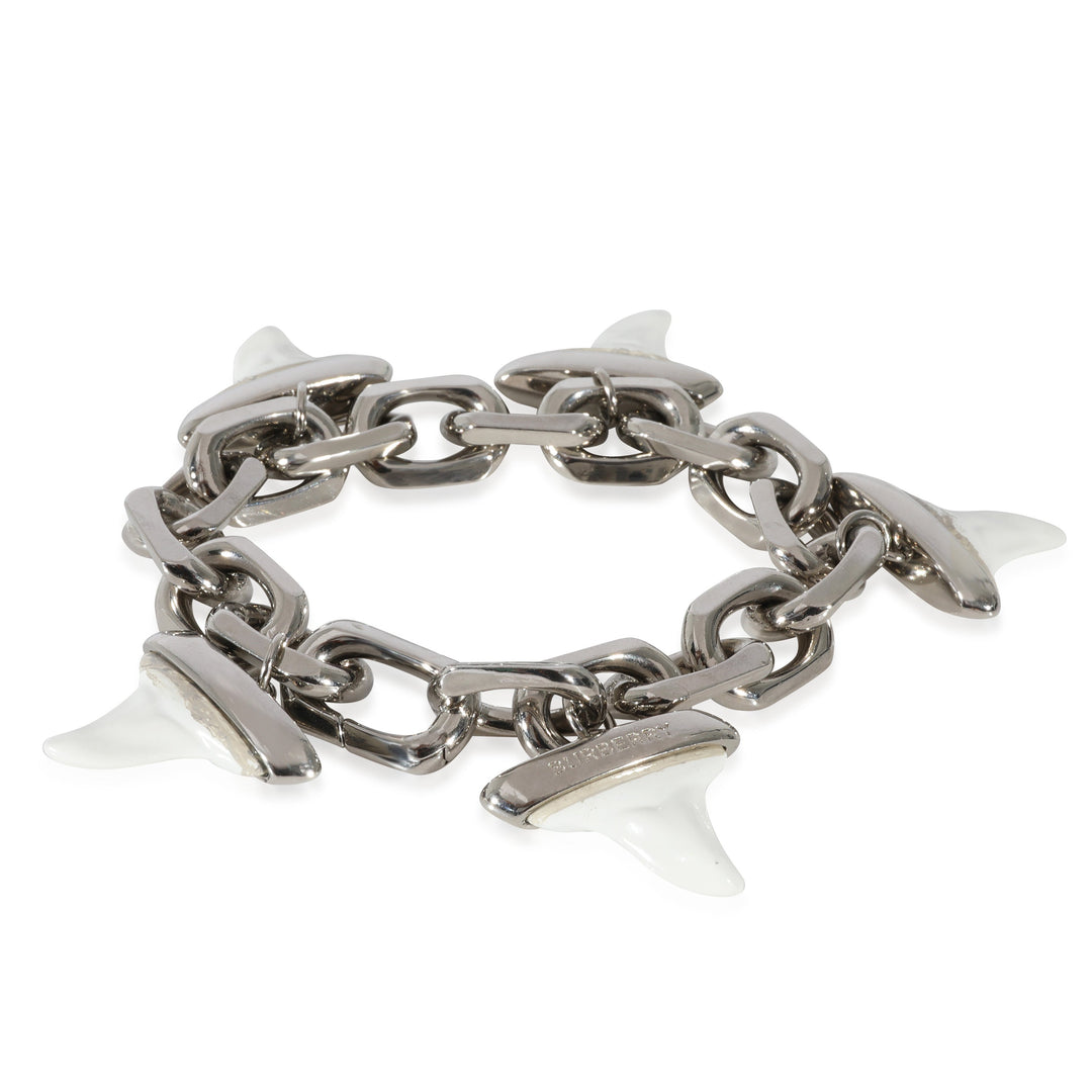 BURBERRY Resin Palladium Plated Bracelet