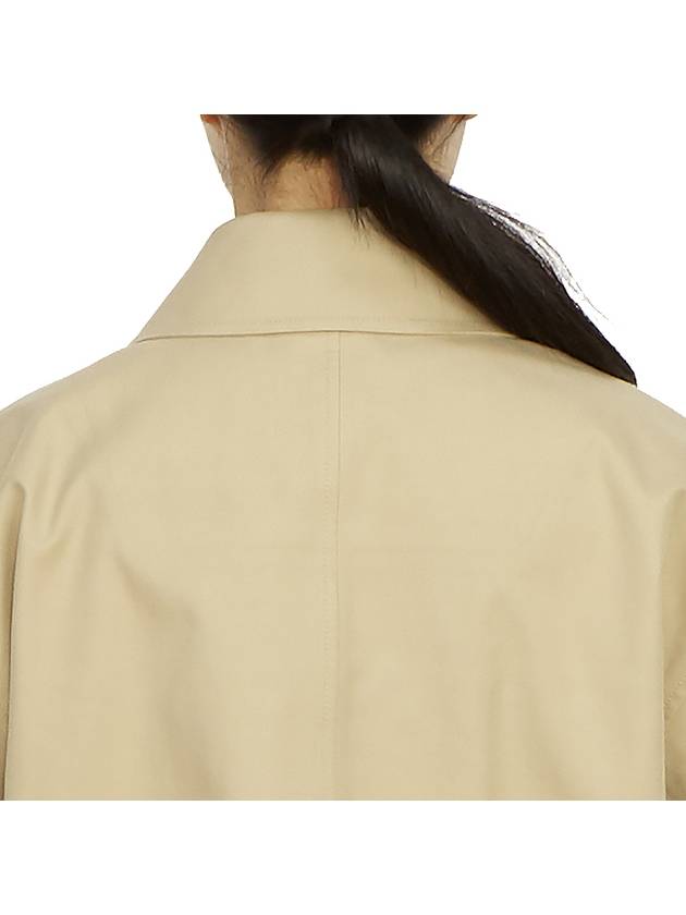 Burberry Check Motif Shorts Zip-Up Jacket Beige