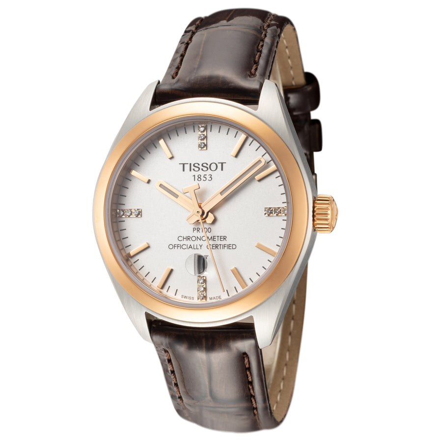 title:Tissot Women's T1012512603600 T-Classic 33mm QuartzWatch;color:Brown