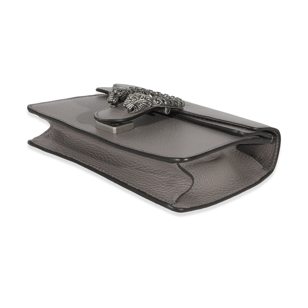 Gucci Grey Leather Mini Dionysus