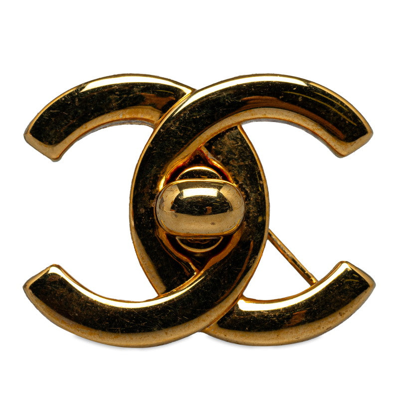Top Quality Chanel Vintage Coco Turn-Lock Brochure Gold   Chanel
