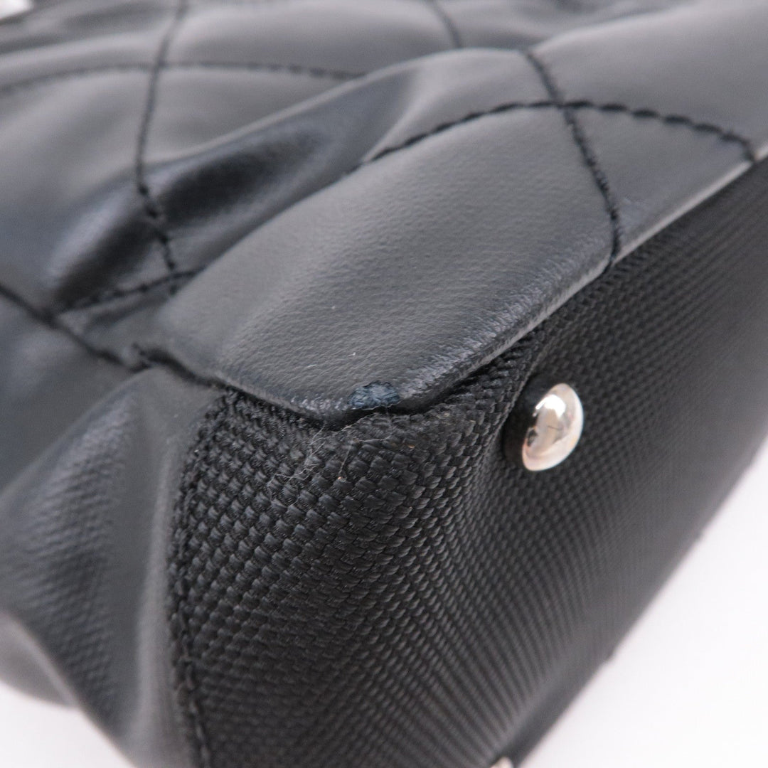 Top Quality Chanel Paris Biarritz Coated Canvas Leather Tote Bag PM A34208