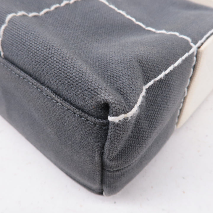 Top Quality Chanel Chocolate Bar Wild Stitch Canvas Hand Bag Gray