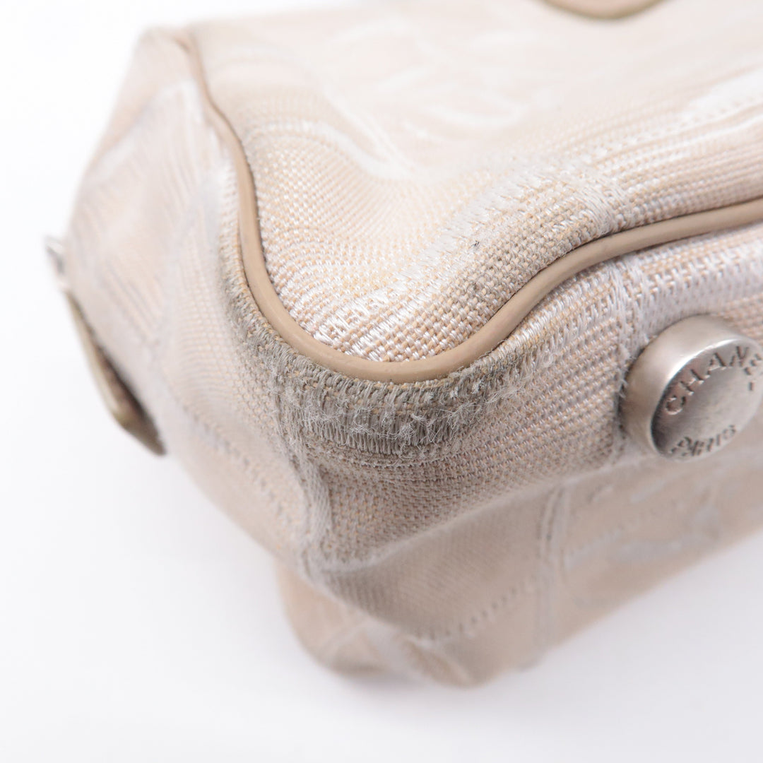 Top Quality Chanel New Travel Line Nylon Jacquard Leather Mini Bag A15828