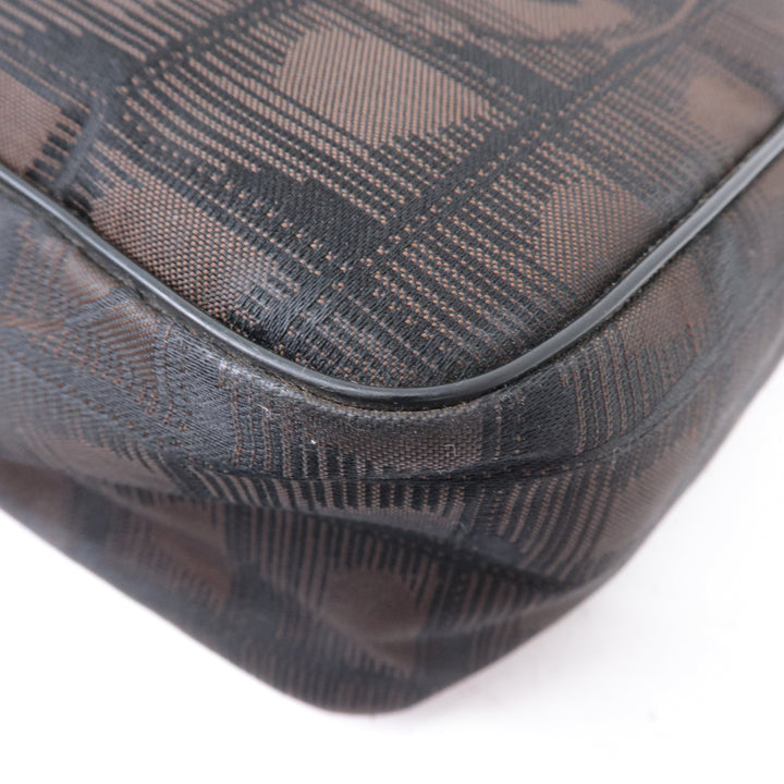 Top Quality Chanel New Travel Line Nylon Jacquard Leather Shoulder Bag A29347