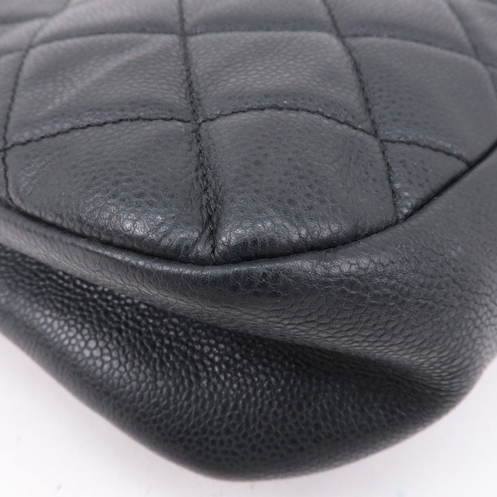 Top Quality Chanel Matelasse Caviar Skin Chain Tote Bag Shoulder Bag Black