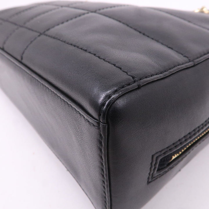 Top Quality Chanel Chocolate Bar Lamb Skin Chain Shoulder Bag Black