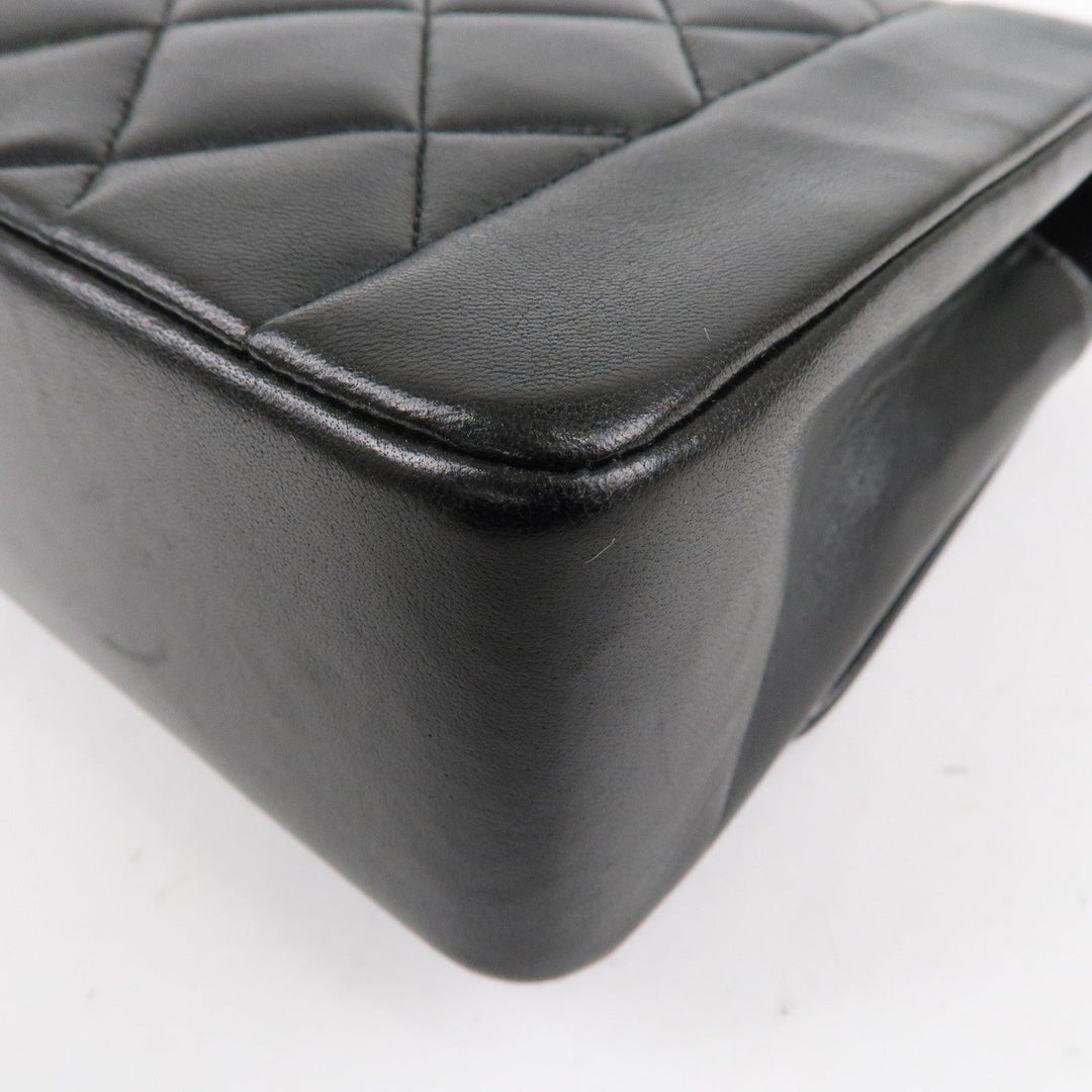 Top Quality Chanel Matelasse Lambskin Diana Chain Shoulder Bag Black A01165