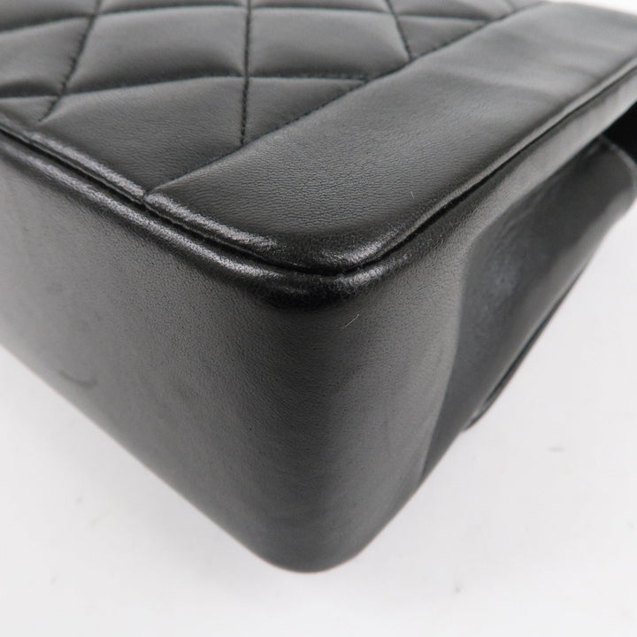 Top Quality Chanel Matelasse Lambskin Diana Chain Shoulder Bag Black A01165