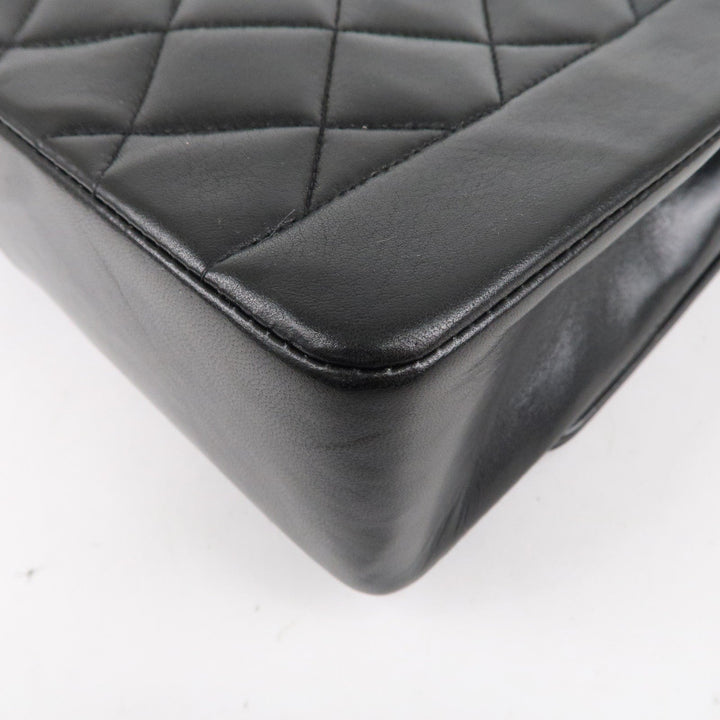 Top Quality Chanel Matelasse Lambskin Diana Chain Shoulder Bag Black A01165
