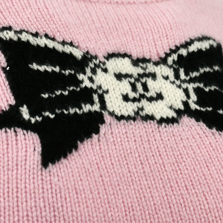 Top Quality Chanel Fall 1995 bow-print cashmere jumper #38