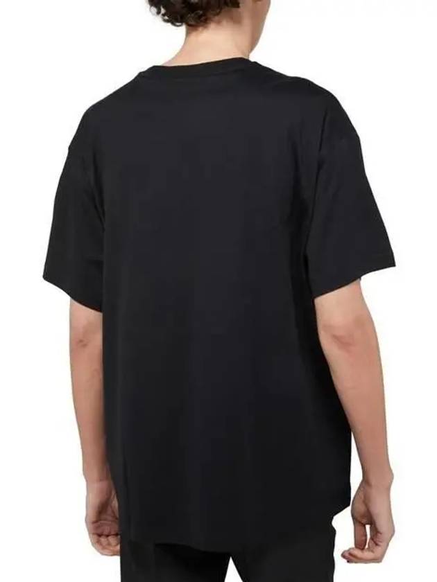 Burberry Equestrian Night Print Short Sleeve T-Shirt Black