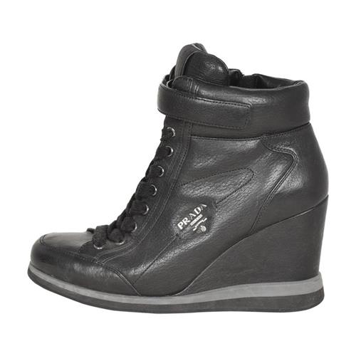 Prada Sport Leather Wedges