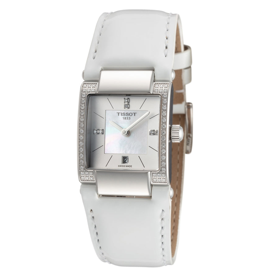 title:Tissot Women's T0903106611600 T-2 31.6mm Quartz Watch;color:White