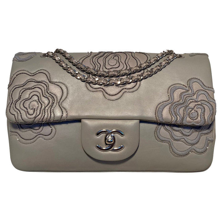 Top Quality Chanel Camellia Follies Embroidered Medium Classic New
