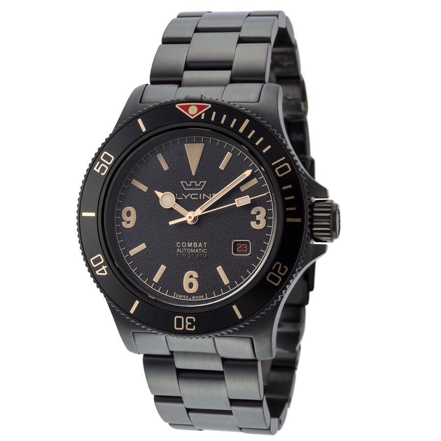 Glycine Men's Combat Sub Vintage 42mm Automatic Watch GL0290 - Ruumur