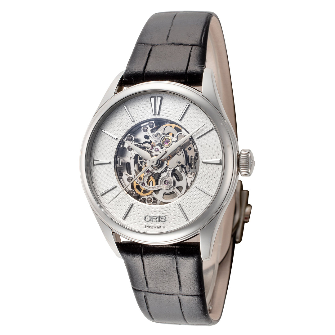 title:Oris Women's 01-560-7724-4051-07-5-17-64FC Artelier Skeleton 33mm Auto Watch;color:Black