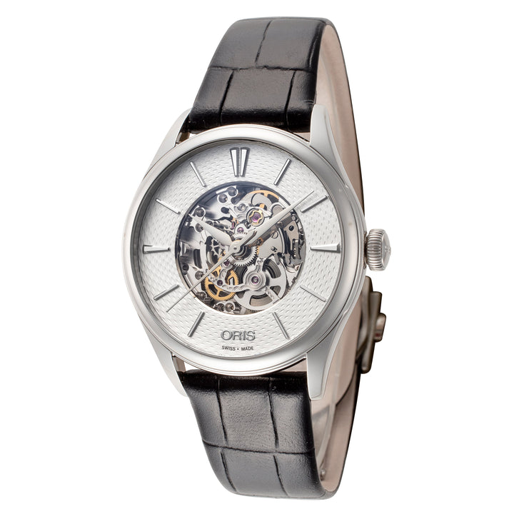 title:Oris Women's 01-560-7724-4051-07-5-17-64FC Artelier Skeleton 33mm Auto Watch;color:Black