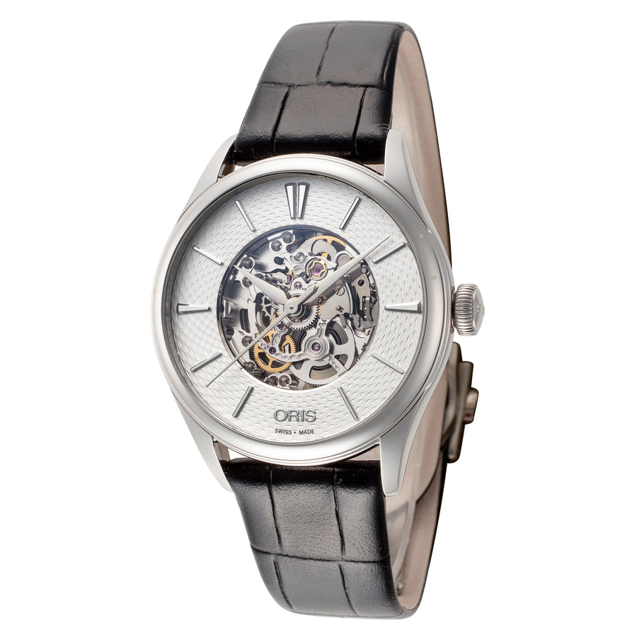 title:Oris Women's 01-560-7724-4051-07-5-17-64FC Artelier Skeleton 33mm Auto Watch;color:Black