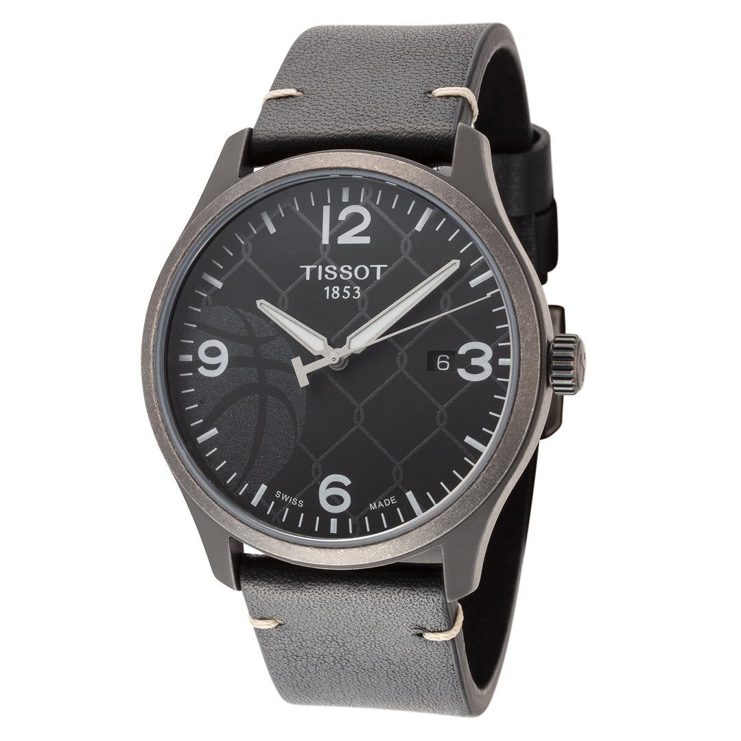 title:Tissot Men's T1164103606700 Street Basketball 42mm Quartz Watch;color:Black Dial Black Band