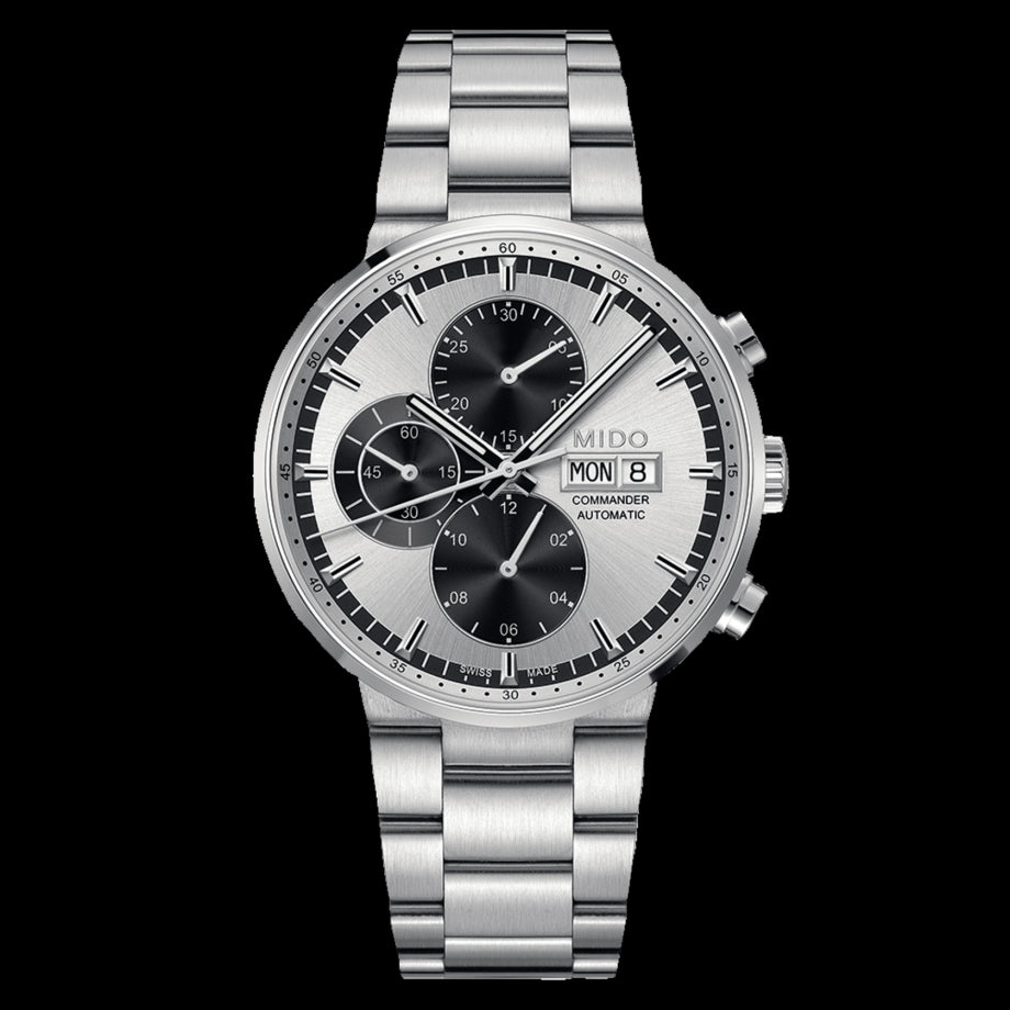 title:Mido Men's Commander II 42.5mm Automatic Watch M0144141103109;color:Silver
